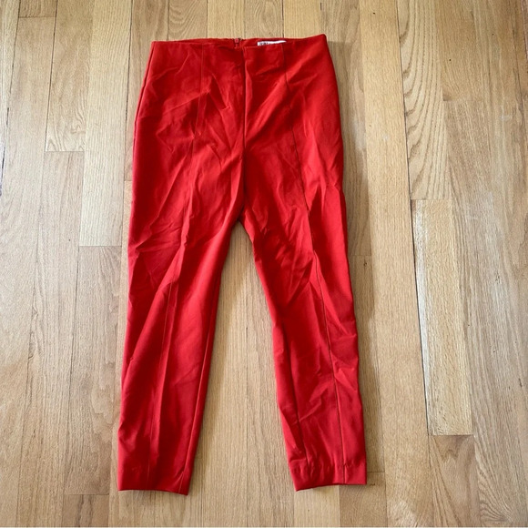 Veronica Beard Honolulu Scuba Pant in Flame Red 8 - Picture 4 of 6